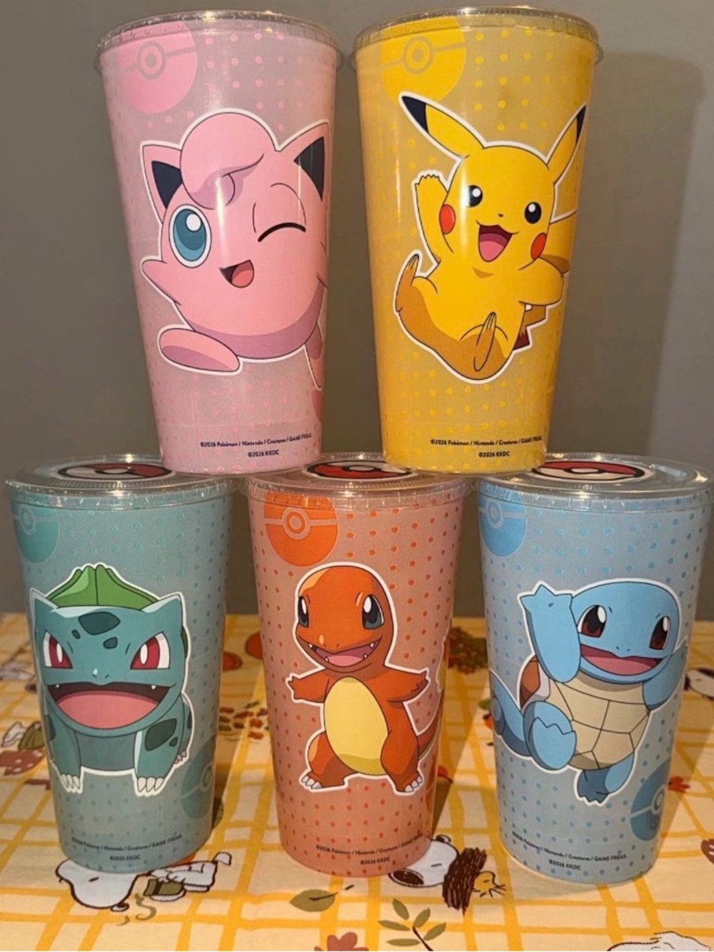 Krispy Kreme x Pokemon Cups - Set of 5